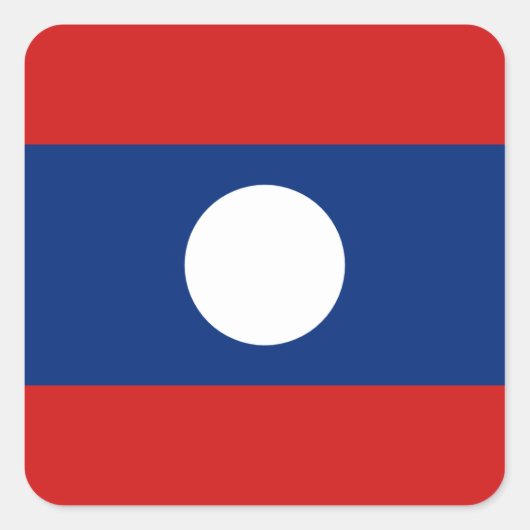 Carré Sticker Drapeau Laos (Devant)