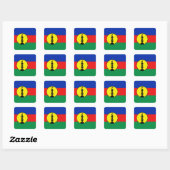 Carré Sticker Drapeau Nouvelle-Calédonie (Feuille)