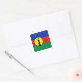 Carré Sticker Drapeau Nouvelle-Calédonie (Enveloppe)