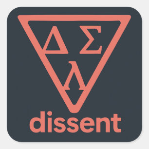 Carré Sticker DSL de dissidence dégradante