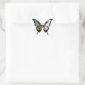 Carré Sticker du drapeau à queue noire d'Algérie (Sac)