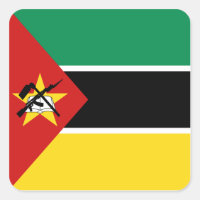 Sticker du drapeau du Mozambique