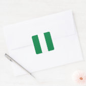 Carré Sticker du drapeau du Nigeria (Enveloppe)
