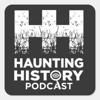 Carré Sticker du logo de la porte noire