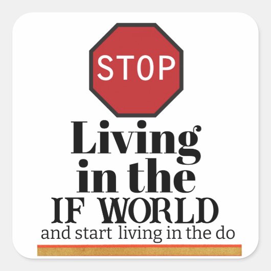 Carré Sticker du monde IF (Devant)