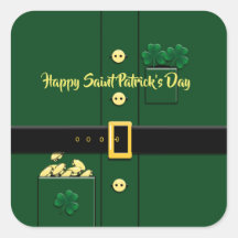 Sticker du parti Jour de la Saint Patrick Leprecha