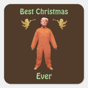 Carré Sticker du prisonnier Trump