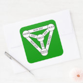 Carré Sticker du Scutum Fidei/Bouclier de la Trinité (Enveloppe)