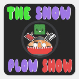 Carré Sticker du Snow Plow Show par Jaahso