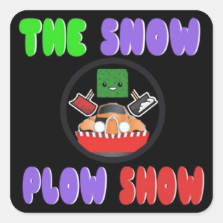 Carré Sticker du Snow Plow Show par Jaahso