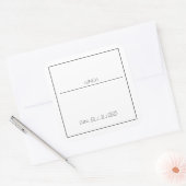 CARRÉ STICKER ÉDITABLE POUR LE DÉJEUNER (Enveloppe)