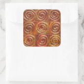 Carré Sticker en carreaux spiraux cuivre (Sac)