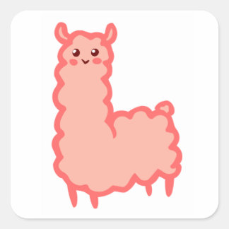 Carré Sticker en lama rose