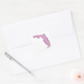 Carré Sticker en ligne de Floride (Enveloppe)