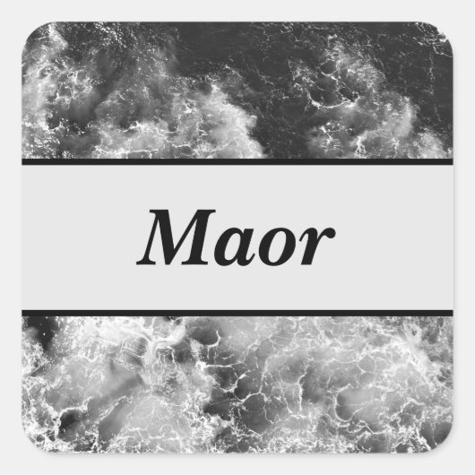 Carré Sticker en marbre écrasant (Devant)