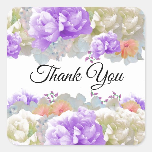 Carré Sticker en Merci d'abricot et de prune (Devant)