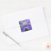 Carré Sticker en Merci de Fleur Clematis violet (Enveloppe)