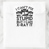 Carré Sticker en radiologie drôle (Sac)