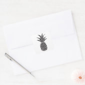 Carré Sticker en silhouette d'ananas (Enveloppe)