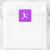 Carré Sticker en silhouette rapide violet (Sac)
