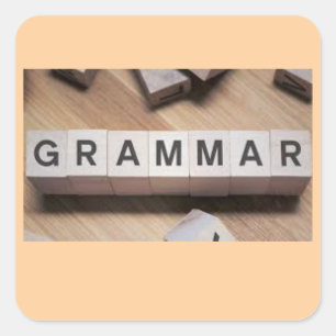 Carré Sticker en tuiles de grammaire