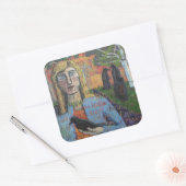 Carré Sticker en velours discret (Enveloppe)