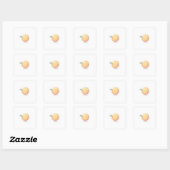 Carré Sticker esthétique Whimsical (Feuille)