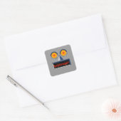 Carré Sticker Face Robot (Enveloppe)