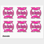 Carré Sticker fantastique Los Angeles 3 (Feuille)