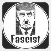 Carré Sticker fasciste Trump (Devant)