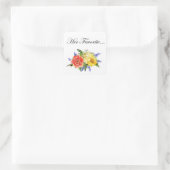 Carré Sticker Favor de mariage (Sac)