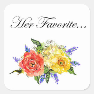 Carré Sticker Favor de mariage