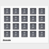 Carré Sticker Favor Stylishly Chalked (Feuille)