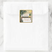 Carré Sticker Favori du Parti Tropical Tiki Hut Aloha (Sac)