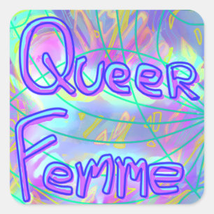 Carré Sticker Femme Queer