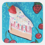 Carré Sticker Festiday Cake Fun Party (Devant)