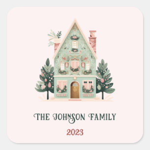 Carré Sticker Festif personnalisé