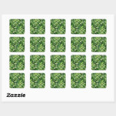 Carré Sticker Feuille vert (Feuille)