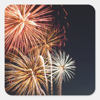 Carré Sticker Fireworks P0541