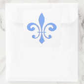 Carré Sticker Fleur De Lis Bleu (Sac)