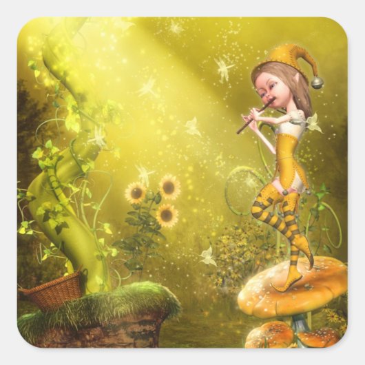 Carré Sticker Flutist (Devant)