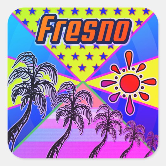 Carré Sticker Fresno Freedom (Devant)