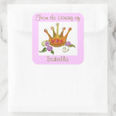 Carré Sticker "From the Library of" (personnalisable) (Sac)