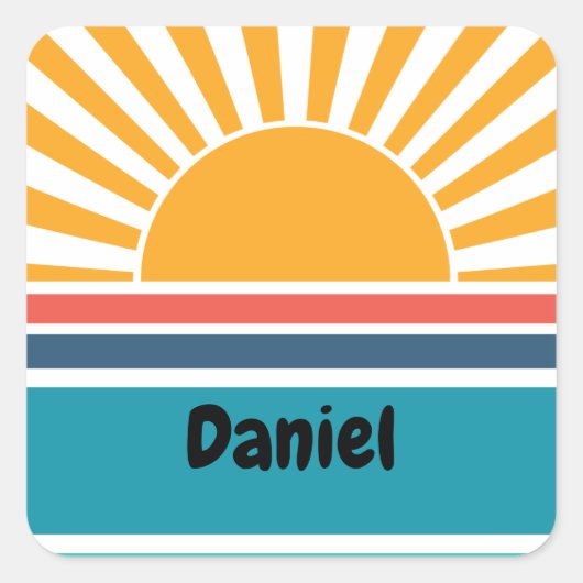 Carré Sticker Funny Sunshine (Devant)