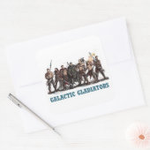 Carré Sticker Galactique Gladiateurs (Enveloppe)