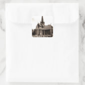 Carré Sticker Généalogie Église gothique Grave Yard Pier (Sac)