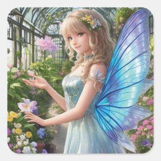 Carré Sticker générée par Garden Fairy AI