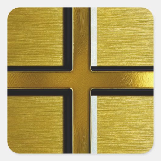 Carré Sticker Gold Cross (Devant)