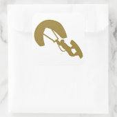Carré Sticker Gold Kitesurfing (Sac)