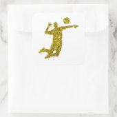 Carré Sticker Gold Volleyball (Sac)